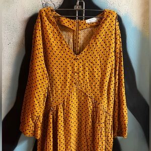 Polka Dot Yellow Reserved Dress Size 6